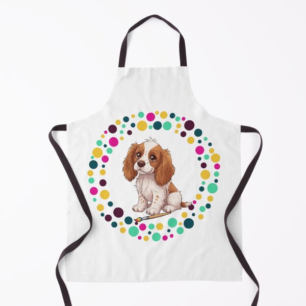 Artikelvorschau, Feiern Sie den Dot Day mit meinem Sussex Spaniel – Bunte Hundekunst entworfen und verkauft von The Real Life Symphony.