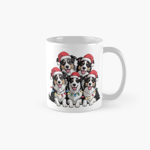 Item preview, Christmas Border Collies designed and sold by NicolasGlowArt.
