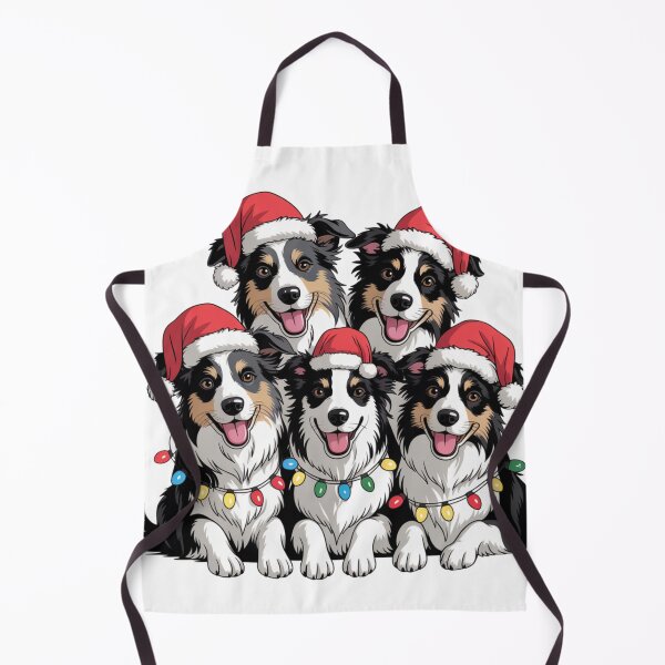 Item preview, Christmas Border Collies designed and sold by NicolasGlowArt.