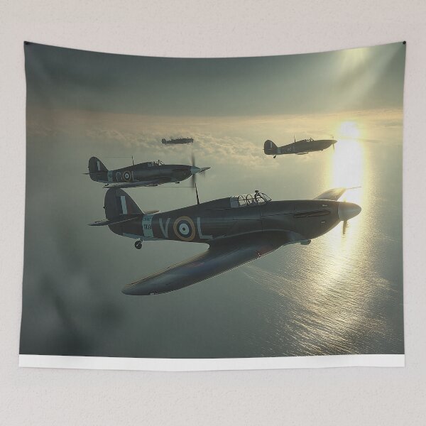 Item preview, Squadron of Hurricanes Flying into History designed and sold by Skyframe Aviation.
