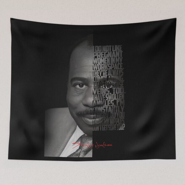 Item preview, Stanley Hudson Portrait – Minimalist The Office Fan Art designed and sold by Enea Kelo.