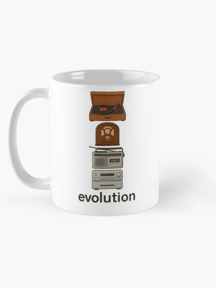 Thumbnail 5 of 6, Coffee Mug, Evolution Music designed and sold by RetroCode.