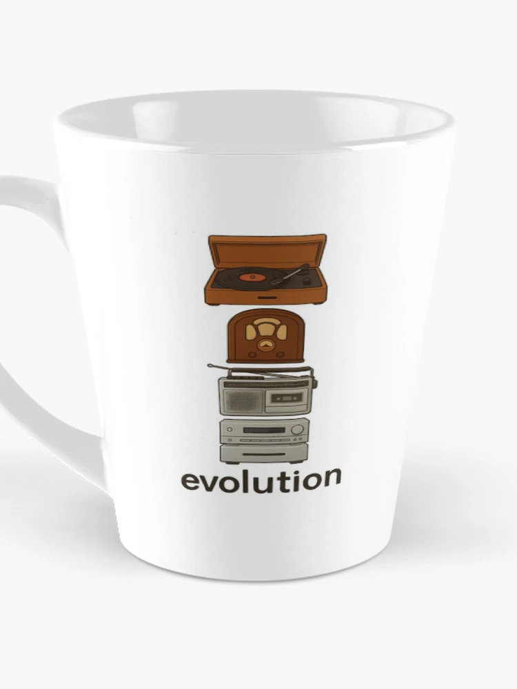 Thumbnail 3 of 4, Coffee Mug, Evolution Music designed and sold by RetroCode.