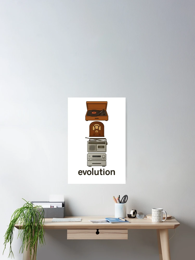 Thumbnail 2 of 3, Poster, Evolution Music designed and sold by RetroCode.