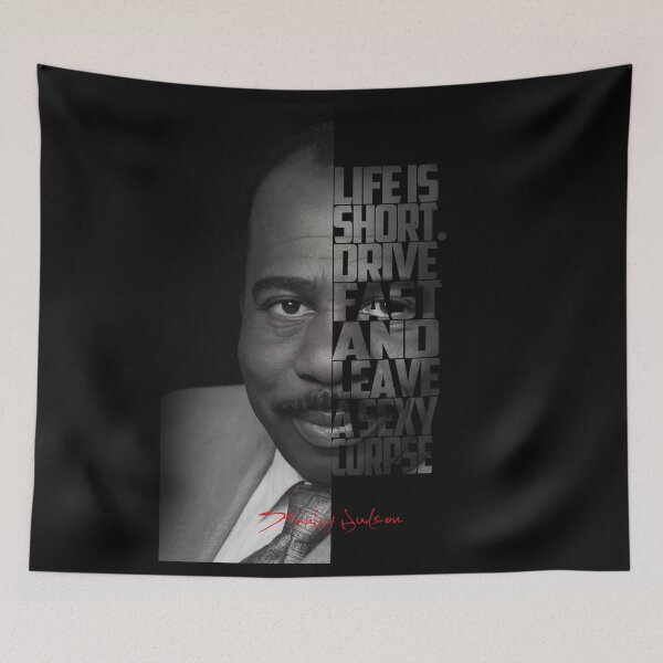 Item preview, Stanley Hudson Portrait – Minimalist The Office Fan Art designed and sold by Enea Kelo.