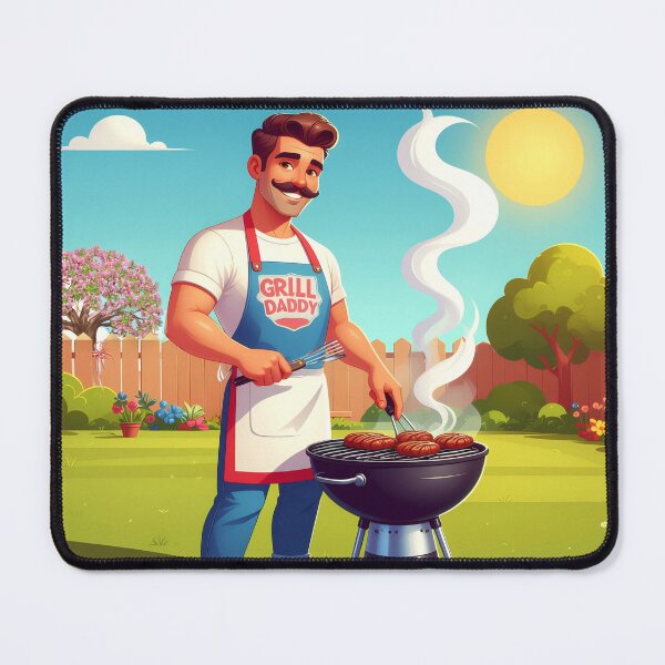 Item preview, Grill Daddy Supreme: Retro BBQ King Tee designed and sold by JumWow.