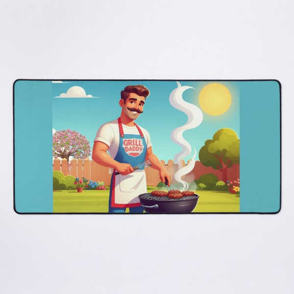 Item preview, Grill Daddy Supreme: Retro BBQ King Tee designed and sold by JumWow.