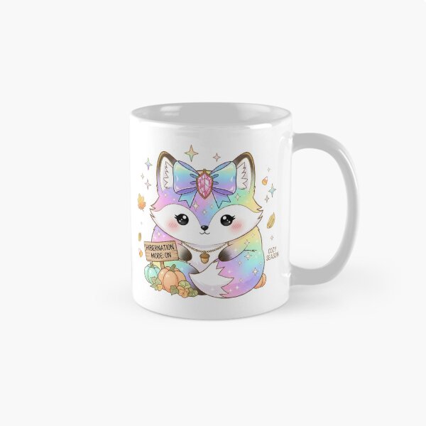 Item preview, Pastel Kawaii Halloween Fox | Cozy Rainbow Fox with Hibernation Mode Quote designed and sold by AnnDesignStudio.