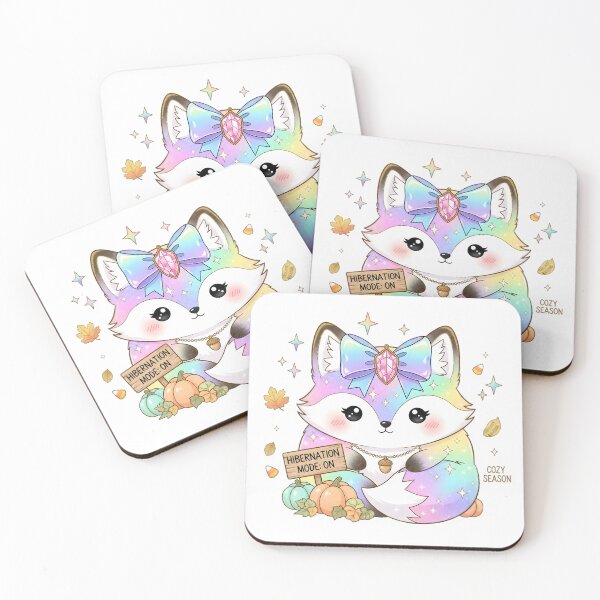 Item preview, Pastel Kawaii Halloween Fox | Cozy Rainbow Fox with Hibernation Mode Quote designed and sold by AnnDesignStudio.