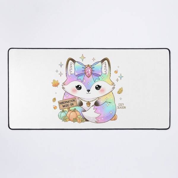 Item preview, Pastel Kawaii Halloween Fox | Cozy Rainbow Fox with Hibernation Mode Quote designed and sold by AnnDesignStudio.