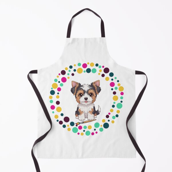 Artikelvorschau, Feiern Sie den Dot Day mit meinem Biewer Terrier – Bunte Hundekunst entworfen und verkauft von The Real Life Symphony.