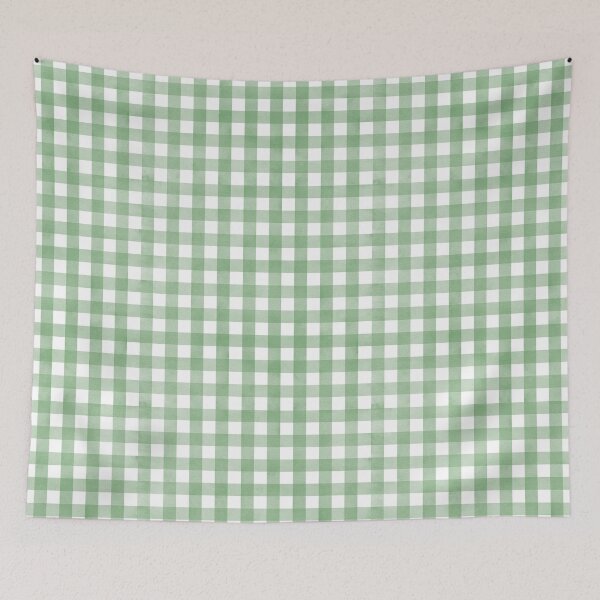 Item preview, Watercolor Green Gingham – Hand-Painted Plaid Pattern designed and sold by My Favorite Store.
