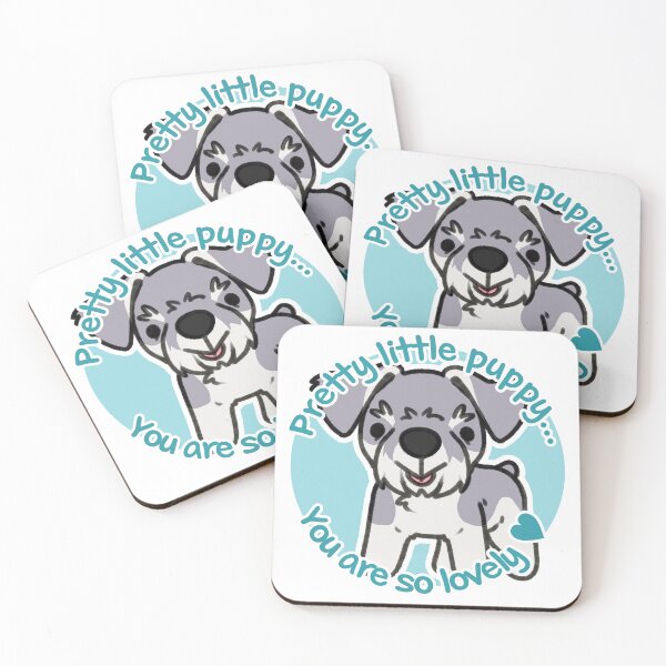 Item preview, Pretty Salt and Pepper Parti Schnauzer Blue designed and sold by eto's art.