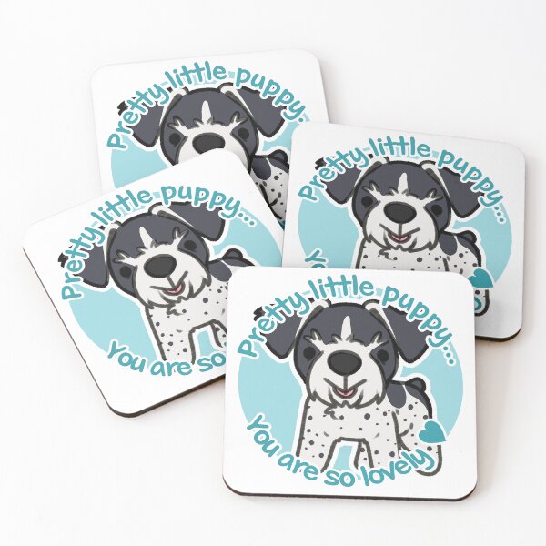 Item preview, Pretty Black Ticking Parti Schnauzer Blue designed and sold by eto's art.