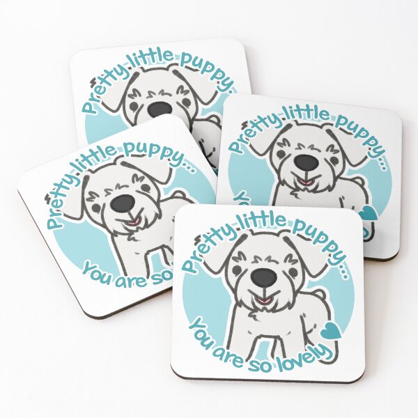 Item preview, Pretty White Schnauzer Blue designed and sold by eto's art.