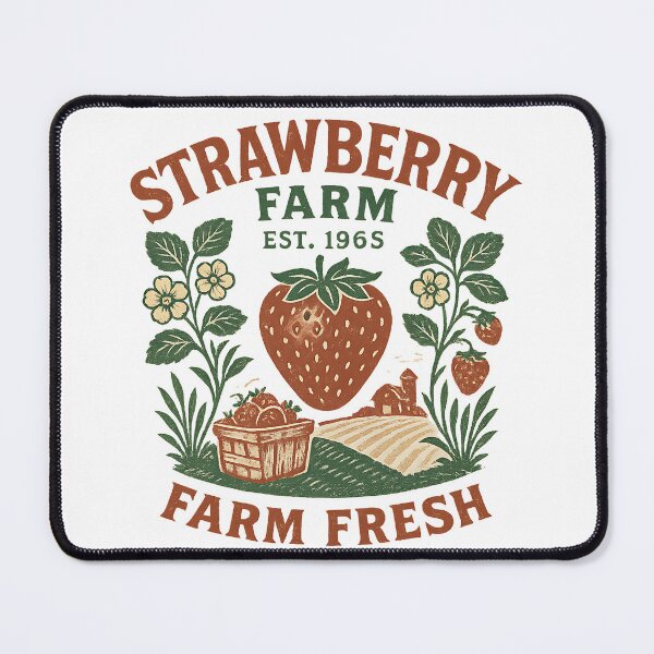 Item preview, Strawberry Farm – Farm Fresh – Vintage Fruit & Country Market Design designed and sold by CreativeGorillas.