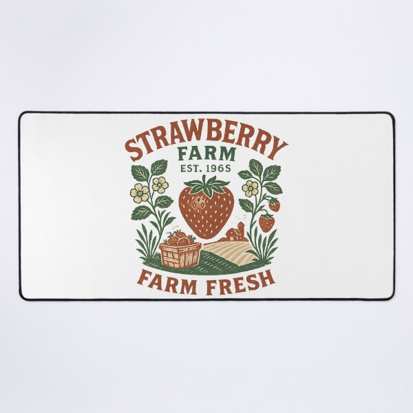 Item preview, Strawberry Farm – Farm Fresh – Vintage Fruit & Country Market Design designed and sold by CreativeGorillas.