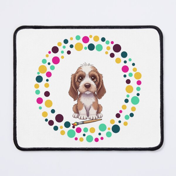 Item preview, Celebrate Dot Day with My Spinone – Colorful Dog Art designed and sold by The Real Life Symphony.