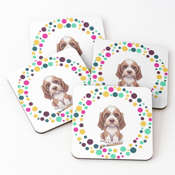 Item preview, Celebrate Dot Day with My Spinone – Colorful Dog Art designed and sold by The Real Life Symphony.