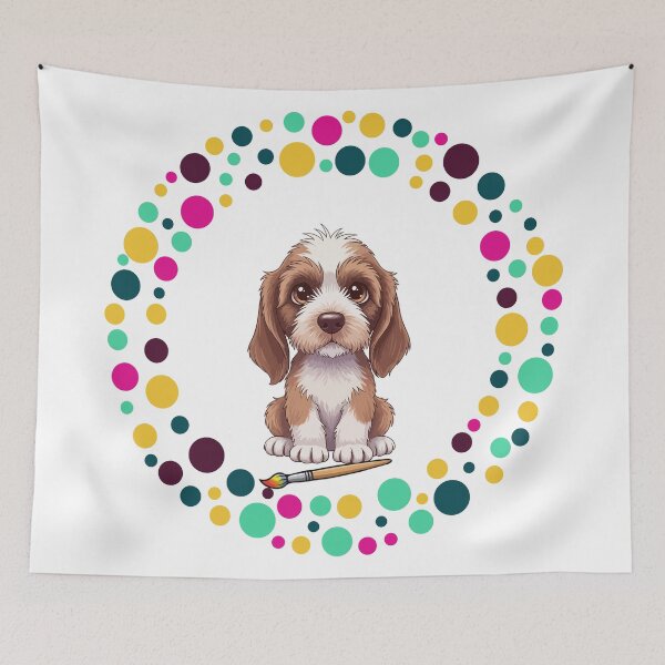 Item preview, Celebrate Dot Day with My Spinone – Colorful Dog Art designed and sold by The Real Life Symphony.