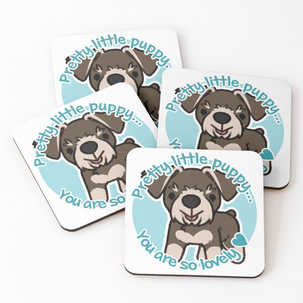 Item preview, Pretty Liver and Tan Schnauzer Blue designed and sold by eto's art.