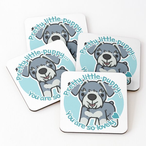 Item preview, Pretty Salt and Pepper Schnauzer Blue designed and sold by eto's art.