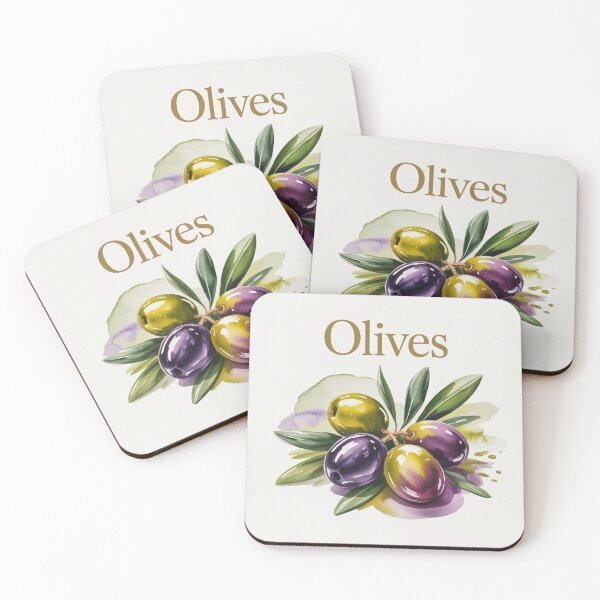 Item preview, Olives,watercolor. designed and sold by elegantpaterns.