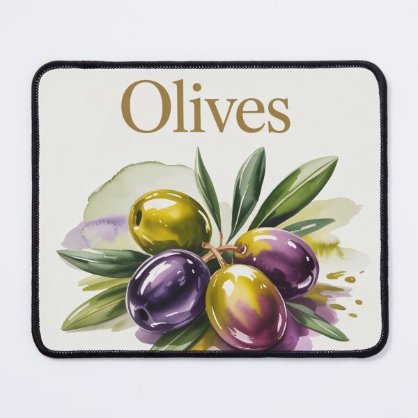 Item preview, Olives,watercolor. designed and sold by elegantpaterns.
