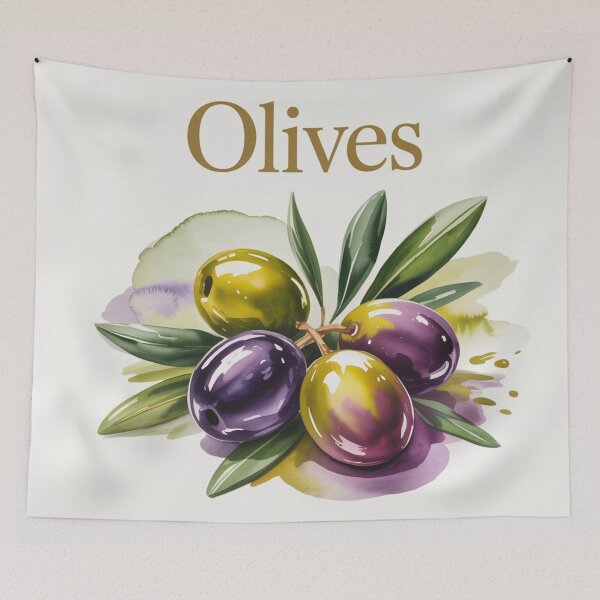 Item preview, Olives,watercolor. designed and sold by elegantpaterns.