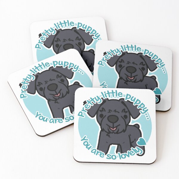 Item preview, Pretty Black Schnauzer Blue designed and sold by eto's art.
