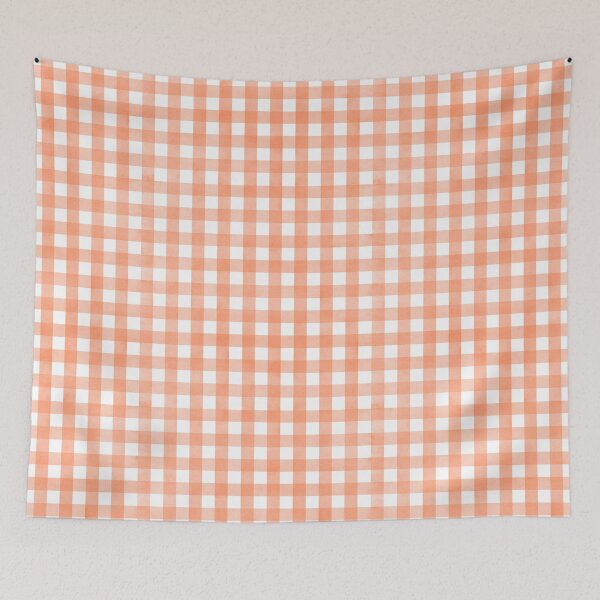 Item preview, Watercolor Orange Gingham – Hand-Painted Plaid Pattern designed and sold by My Favorite Store.