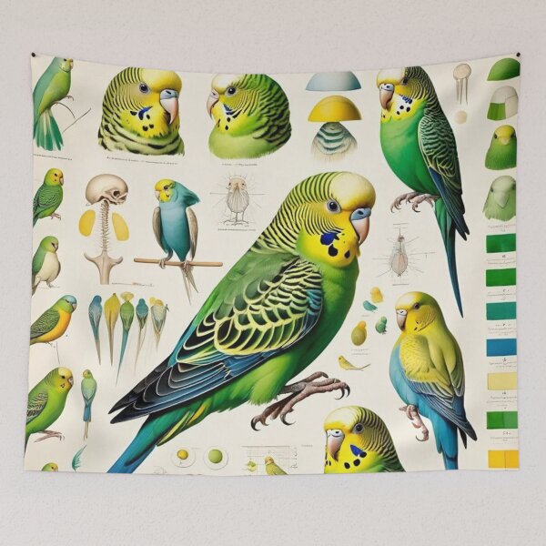 Item preview, Picture plate budgie no. 97 designed and sold by Rainer Kristuf.