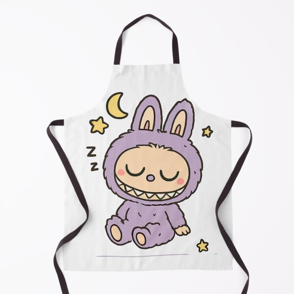 Item preview, Sleeping Purple Labubu Under Moon and Stars designed and sold by TheMury.