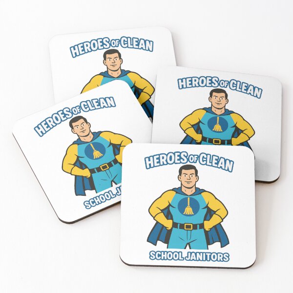 Item preview, Superhero Cleaner – Heroes of Clean | School Janitors | Back to School Cleaning Hero designed and sold by AlmaMoArt.