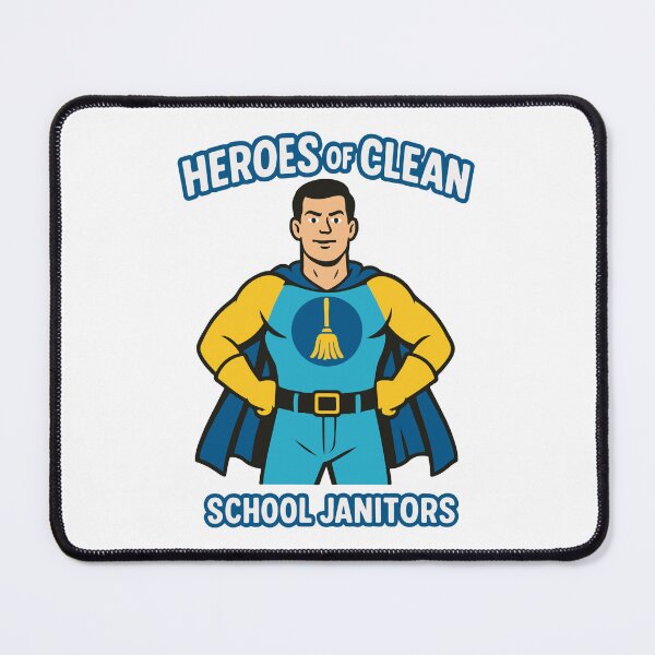 Item preview, Superhero Cleaner – Heroes of Clean | School Janitors | Back to School Cleaning Hero designed and sold by AlmaMoArt.