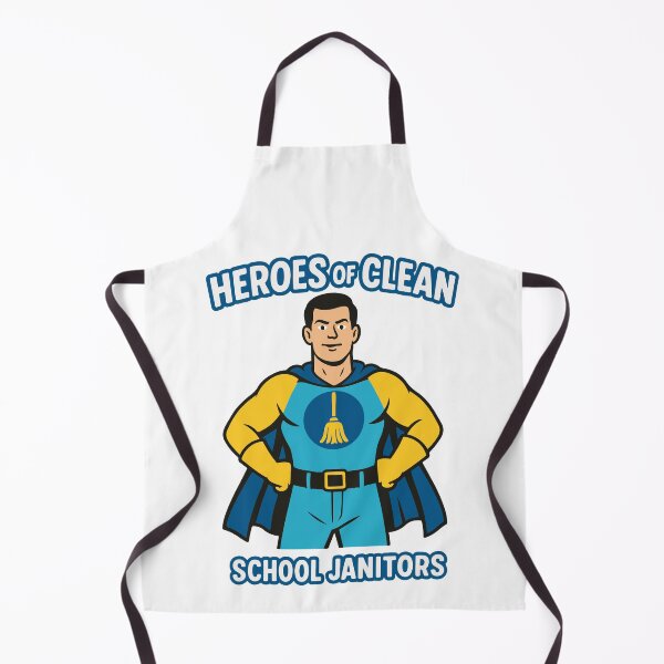 Item preview, Superhero Cleaner – Heroes of Clean | School Janitors | Back to School Cleaning Hero designed and sold by AlmaMoArt.