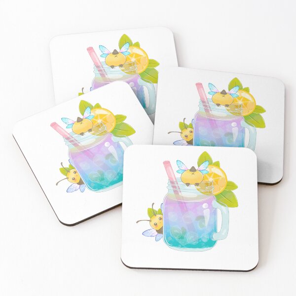 Item preview, Kawaii Bee Iced Tea - Cute Summer Drink Aesthetic ' designed and sold by PandiaArts.