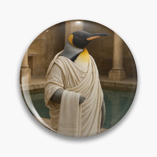 Item preview, Frigidus, the Emperor Penguin, Goes to a Roman Bath designed and sold by Tridentulus.