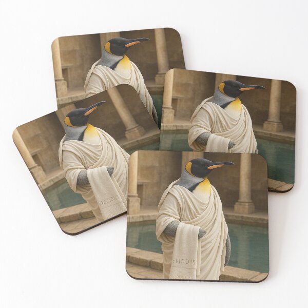 Item preview, Frigidus, the Emperor Penguin, Goes to a Roman Bath designed and sold by Tridentulus.
