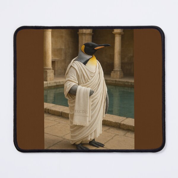 Item preview, Frigidus, the Emperor Penguin, Goes to a Roman Bath designed and sold by Tridentulus.
