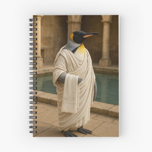 Item preview, Frigidus, the Emperor Penguin, Goes to a Roman Bath designed and sold by Tridentulus.