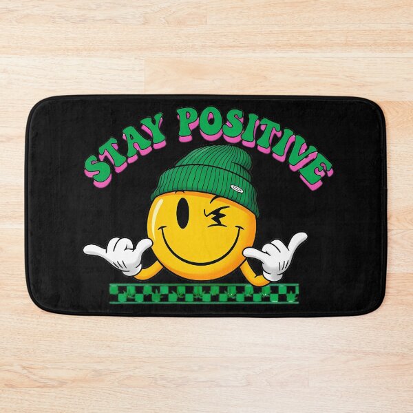 Item preview, Stay Positive Smiley designed and sold by Linework Studio.