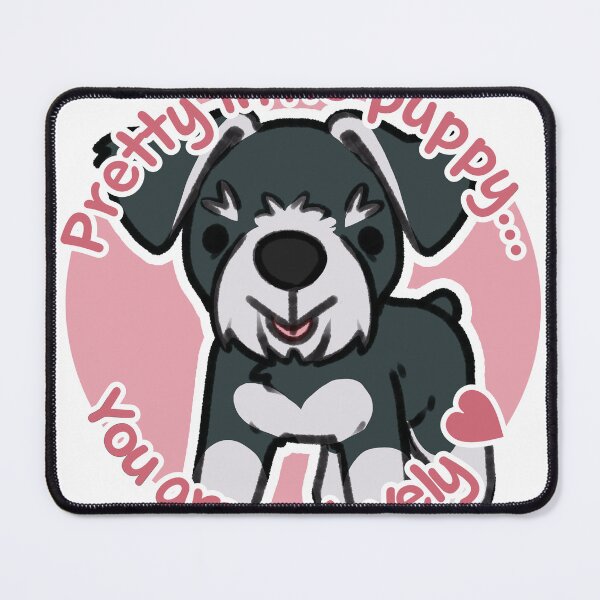 Item preview, Pretty Black and Silver Schnauzer Pink designed and sold by eto's art.