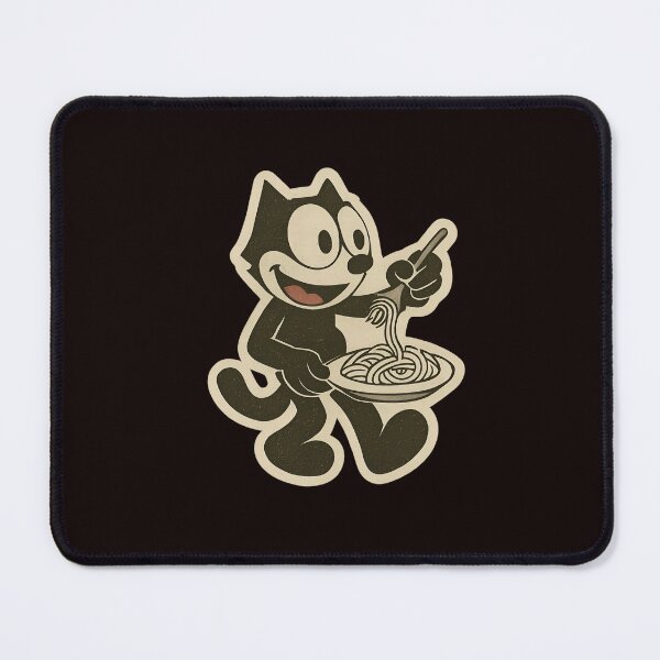 Item preview, A FELIX CAT EATS SPAGHETTI designed and sold by infinitearte.