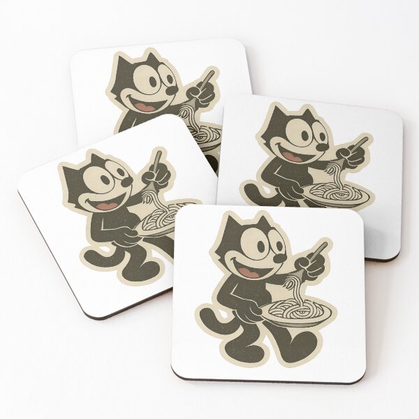 Item preview, A FELIX CAT EATS SPAGHETTI designed and sold by infinitearte.