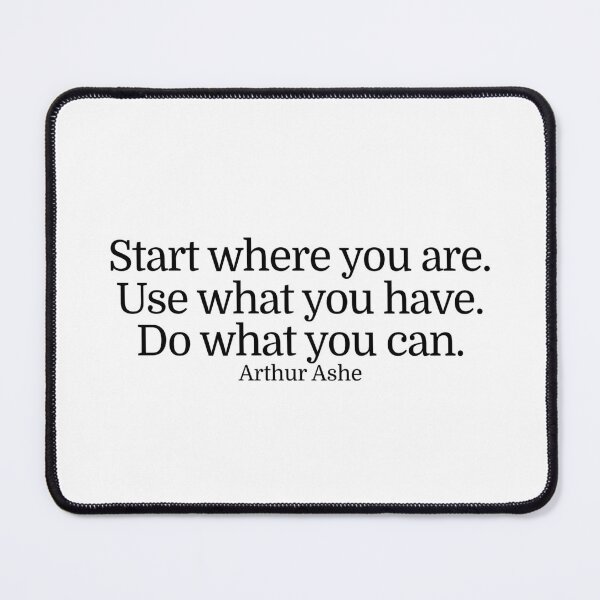 Item preview, Arthur Ashe Quote  designed and sold by CharmStudio.