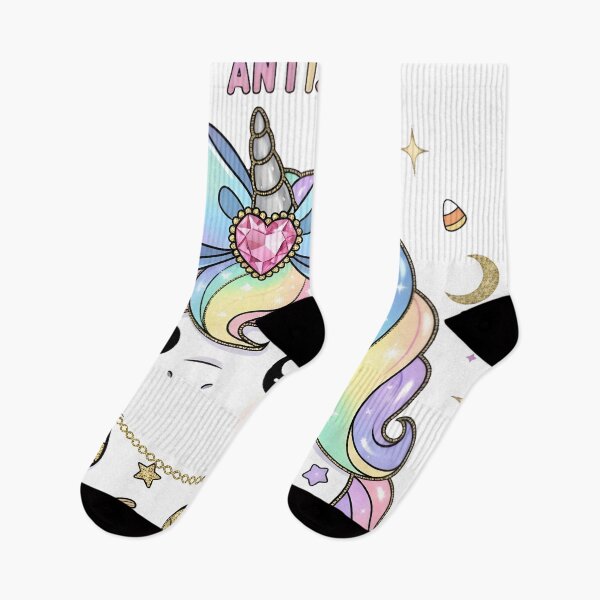Item preview, Pastel Kawaii Halloween Unicorn | Magical Rainbow Unicorn with Antisocial Quote designed and sold by AnnDesignStudio.