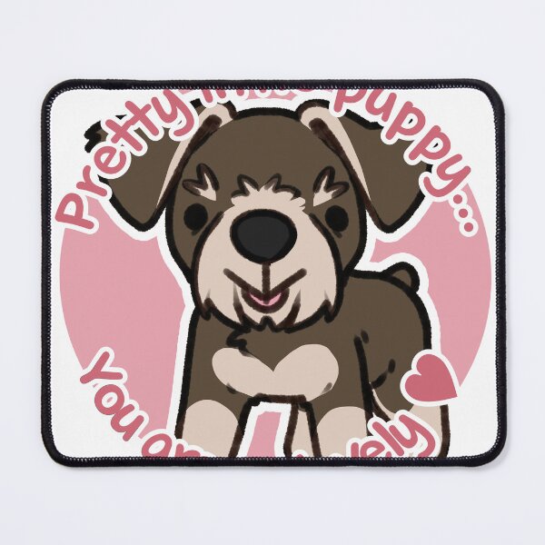 Item preview, Pretty Liver and Tan Schnauzer Pink designed and sold by eto's art.