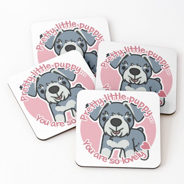 Item preview, Pretty Salt and Pepper Schnauzer Pink designed and sold by eto's art.