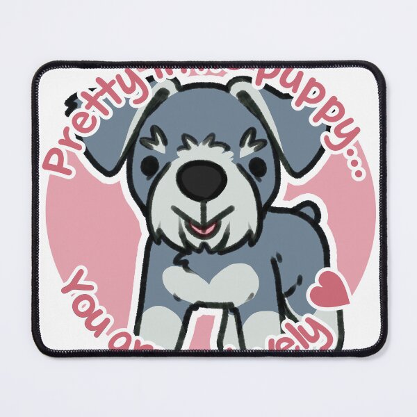 Item preview, Pretty Salt and Pepper Schnauzer Pink designed and sold by eto's art.
